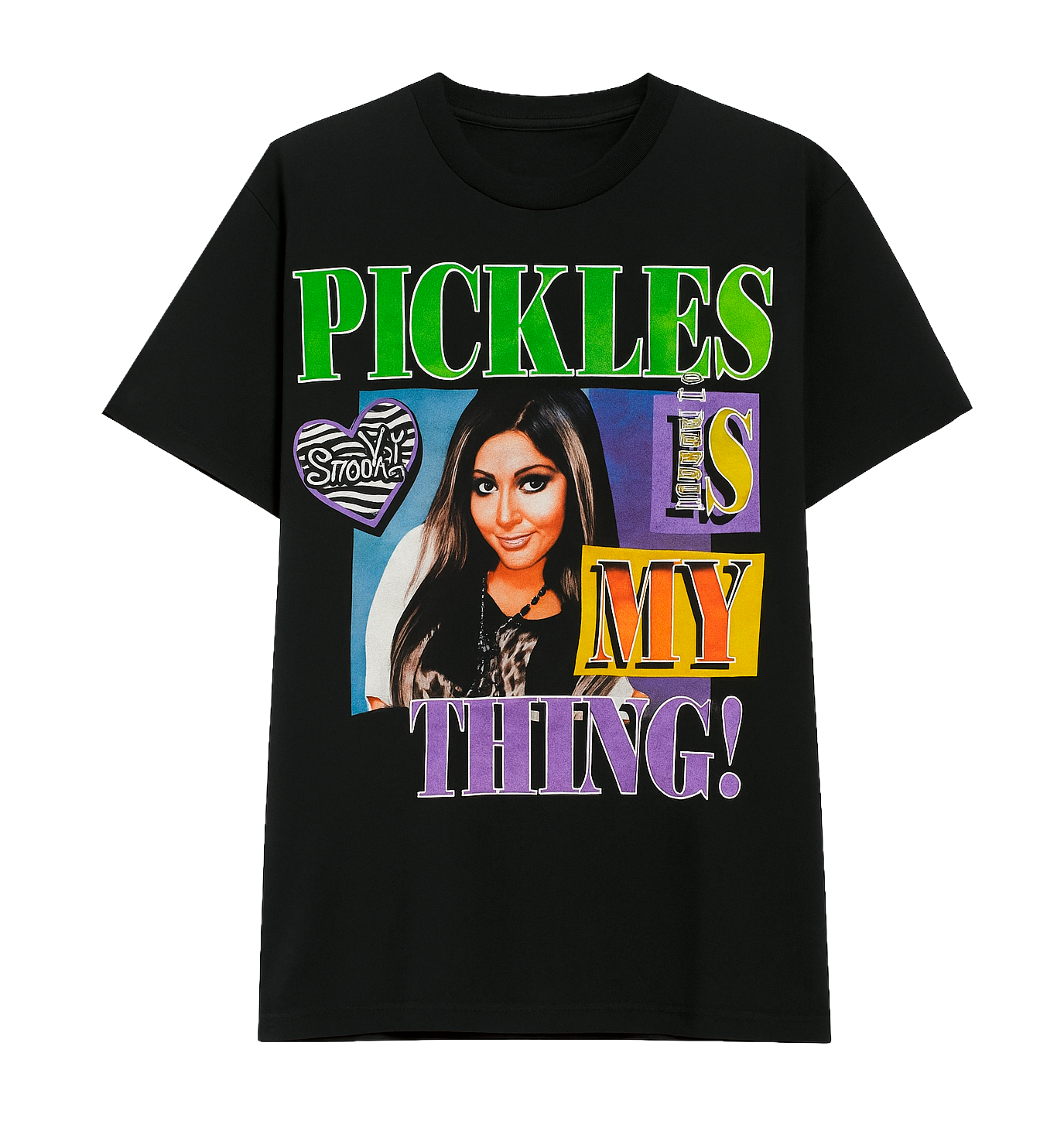 MEN'S LICENSED JERSEY SHORE SNOOKY T-SHIRT BLACK - 3JAS2006FV