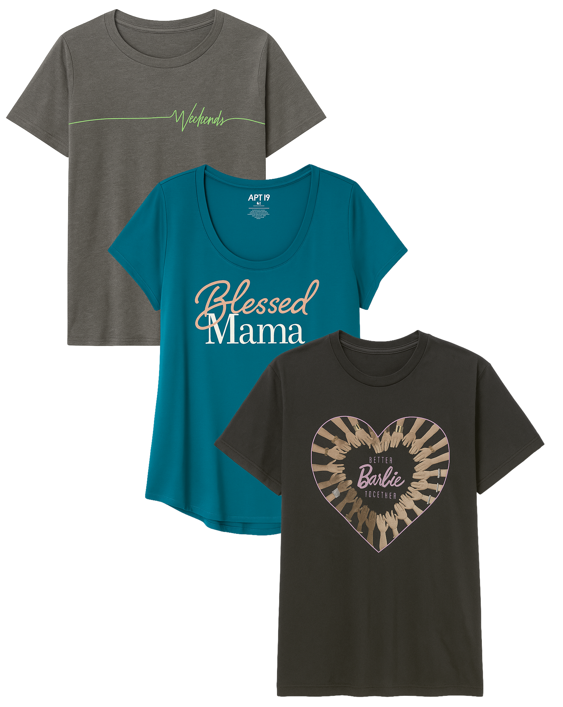 WOMENS ASSORTED LICENSED T-SHIRTS ASST - WMSTS25