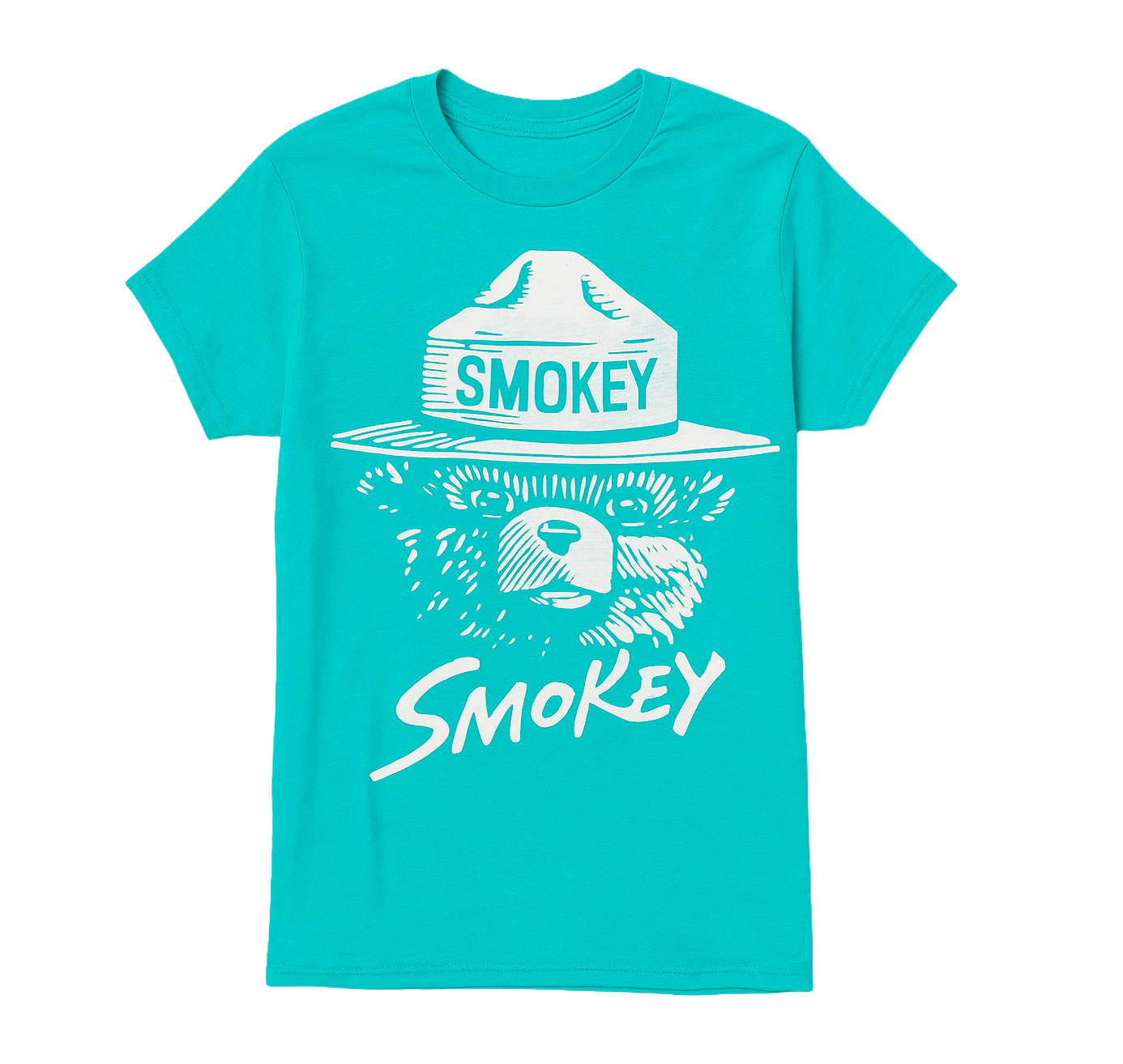 YOUTH BOYS SMOKEY THE BEAR T-SHIRT GREEN - SMB1641YB