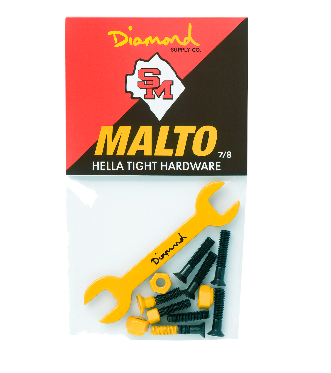DIAMOND SUPPLY CO HELLA TIGHT PRO HARDWARE YELLOW - SEAN MALTO
