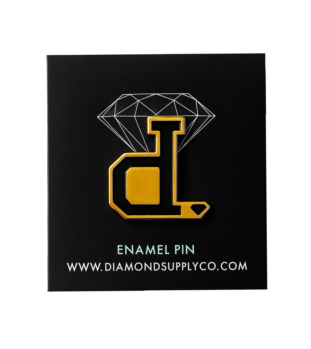 DIAMOND SUPPLY CO UNPOLO ENAMEL PIN 3 PACK BLACK - Z18DMAI002