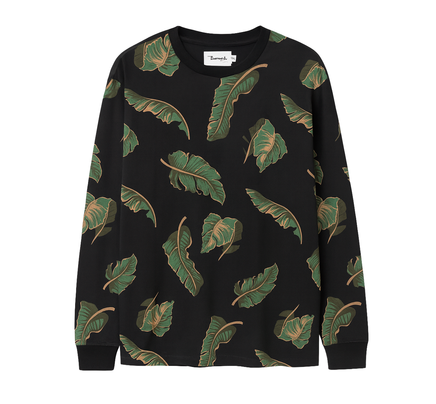 DIAMOND SUPPLY CO LONG SLEEVE SHIRT BLACK TROPICAL - A19DMTF006