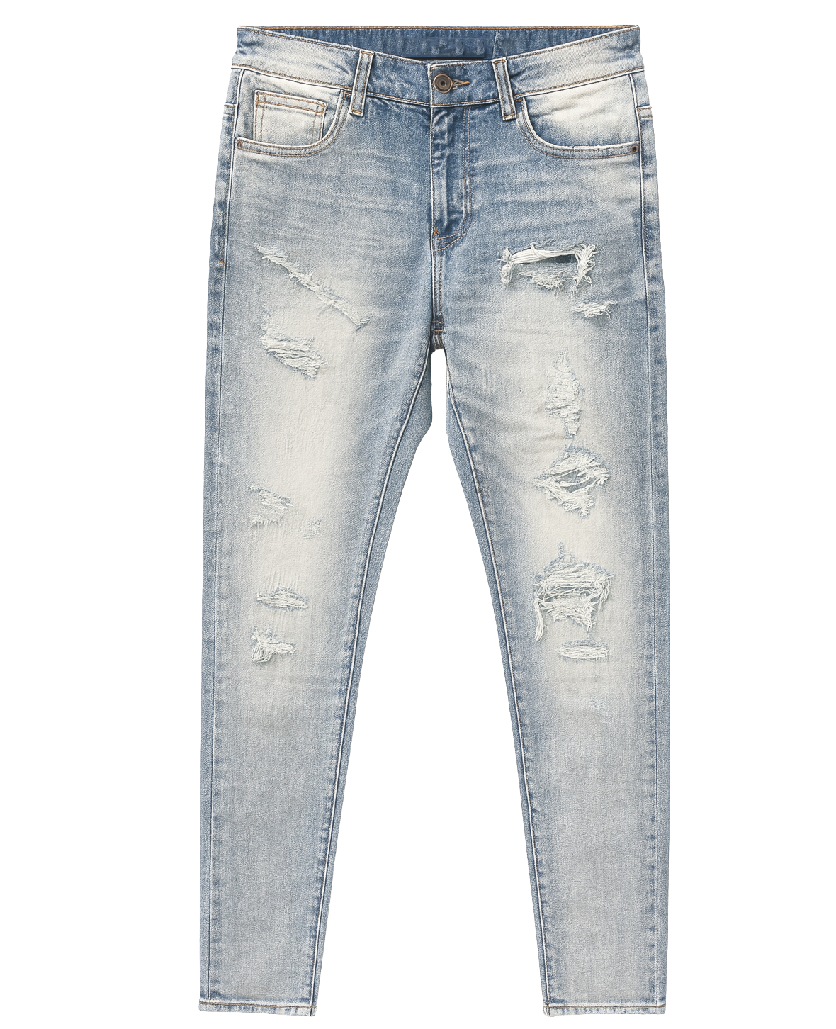 CRYSP DENIM PREMIIUM DISTRESSED JEANS LIGHT BLUE - CRYSPR242-005