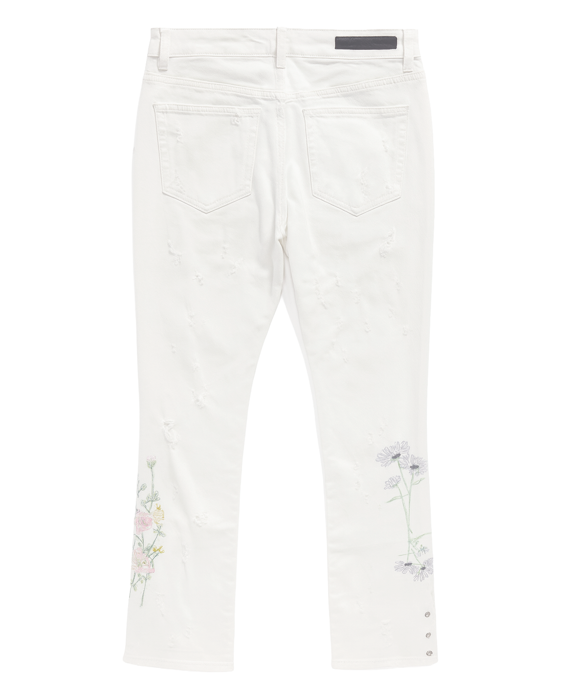 EMBELLISH FLAIR JEANS WHITE - EMBSPR24-037