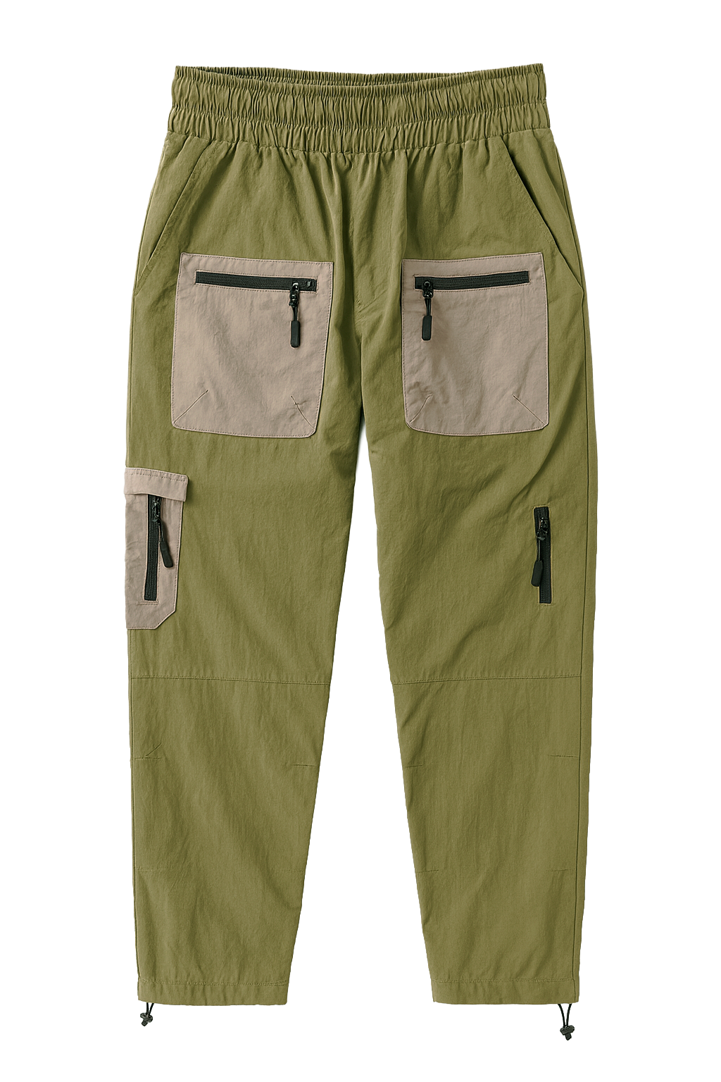 CRYSP NYLON CARGO PANTS OLIVE - CRYSPHOL23-08
