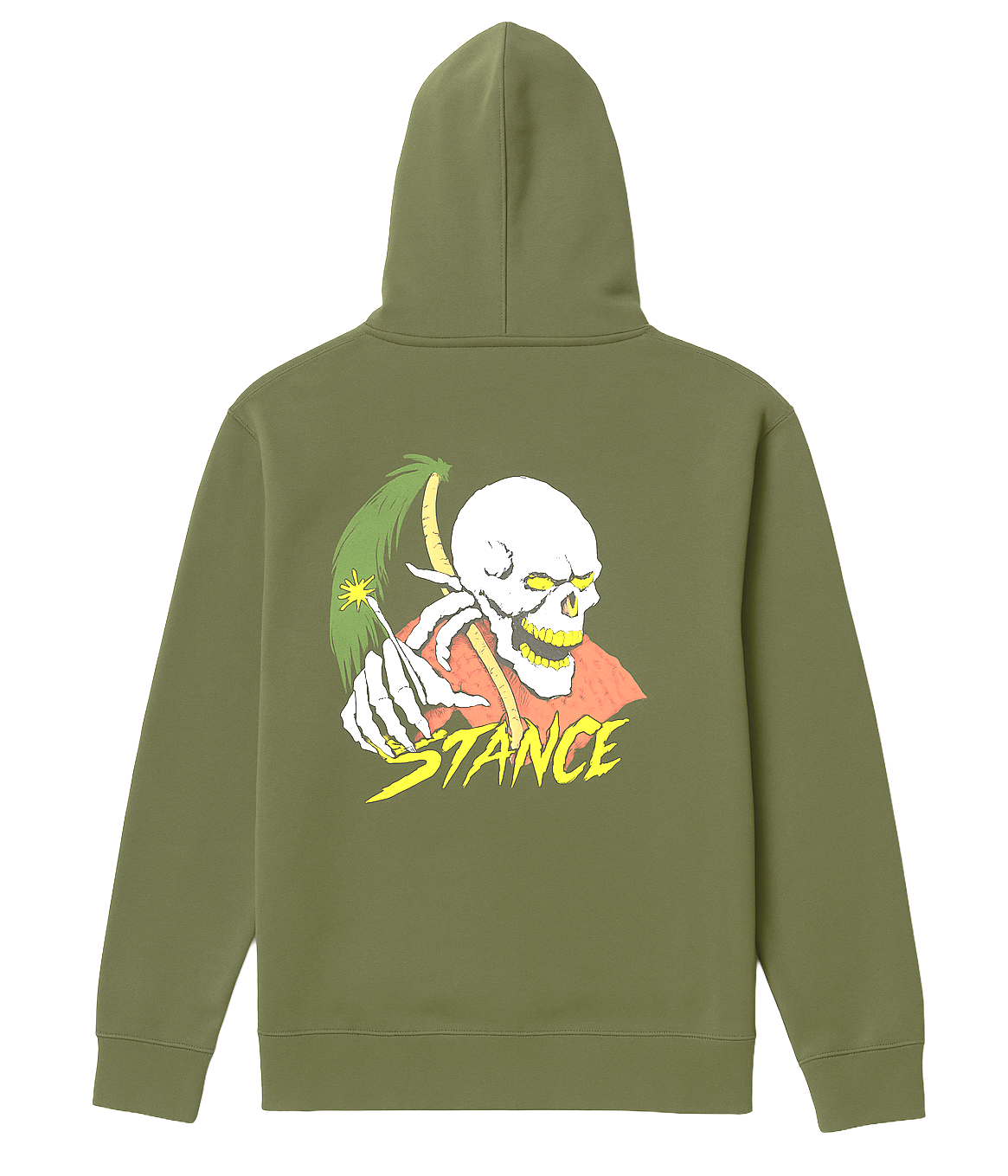STANCE PALM SLAYER HOODIE ARMY GREEN - AFH1D24PAL