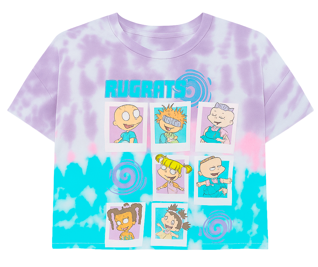WOMENS LICENSED RUGRATS S/S CROP T-SHIRT MULTI COLOR - RCTSST25