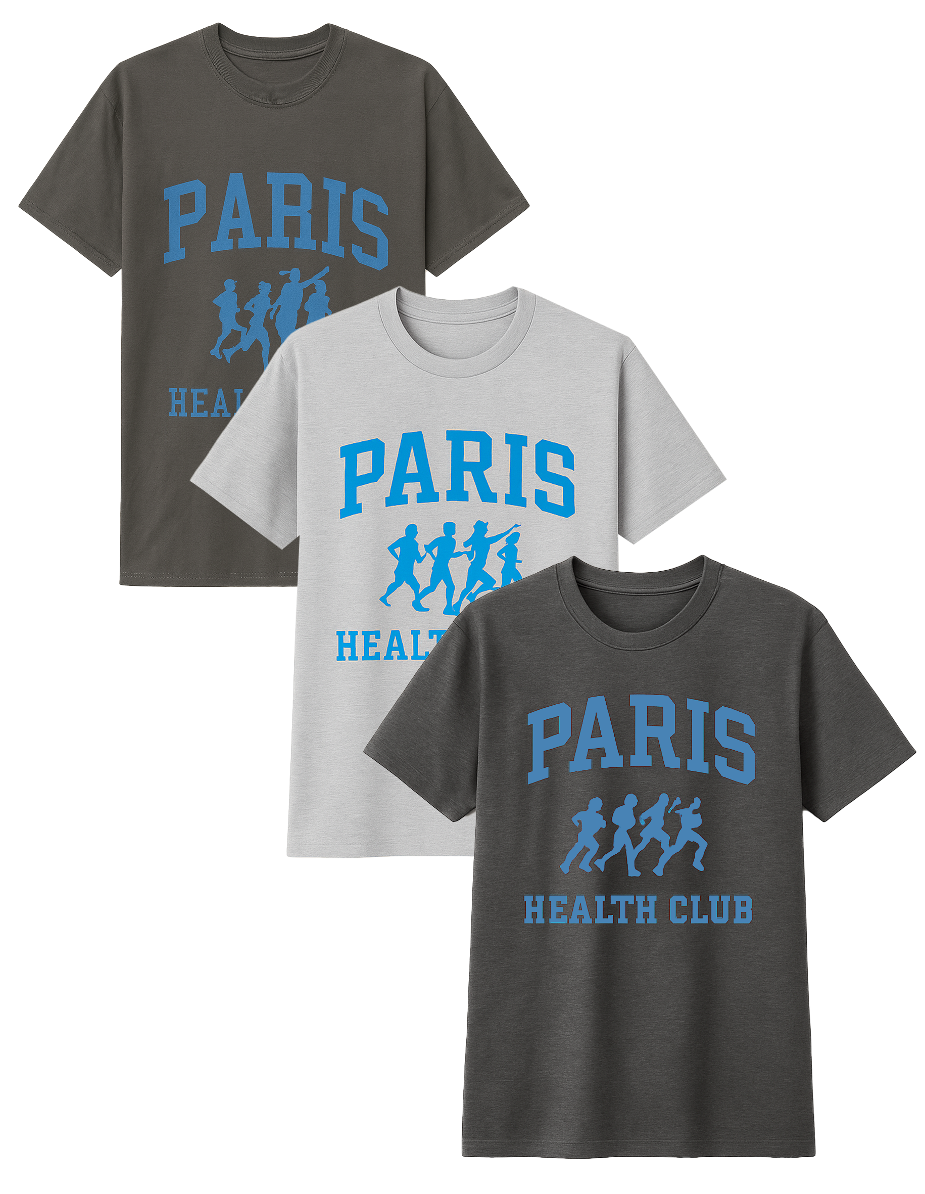 MELROSE PLACE ASSORTED T-SHIRTS GREY ASST - PARIS HEALTH