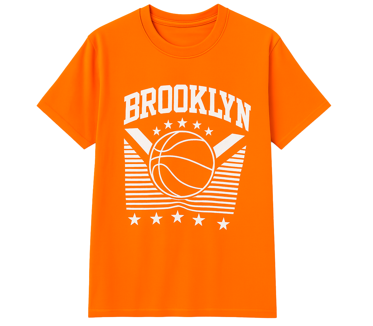 MELROSE PLACE GRAPHIC T-SHIRT ORANGE - BROOKLYN B-BALL