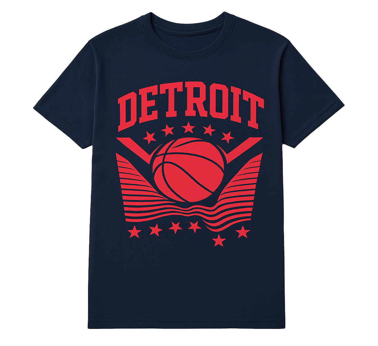 MELROSE PLACE GRAPHIC T-SHIRT NAVY - DETROIT