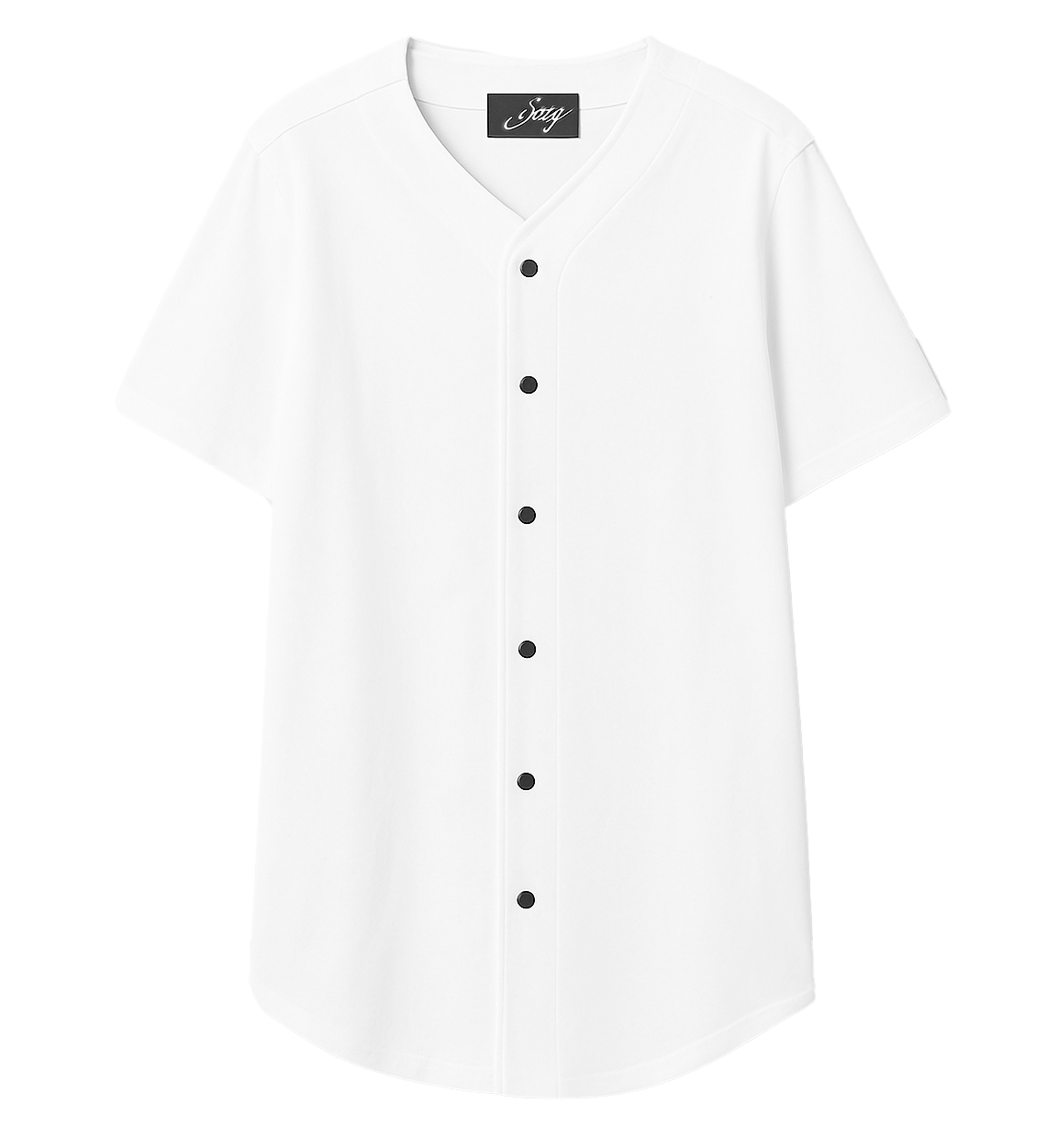 GERALDS ESSENTIALS BASEBALL JERSEY WHITE - GEBSJ