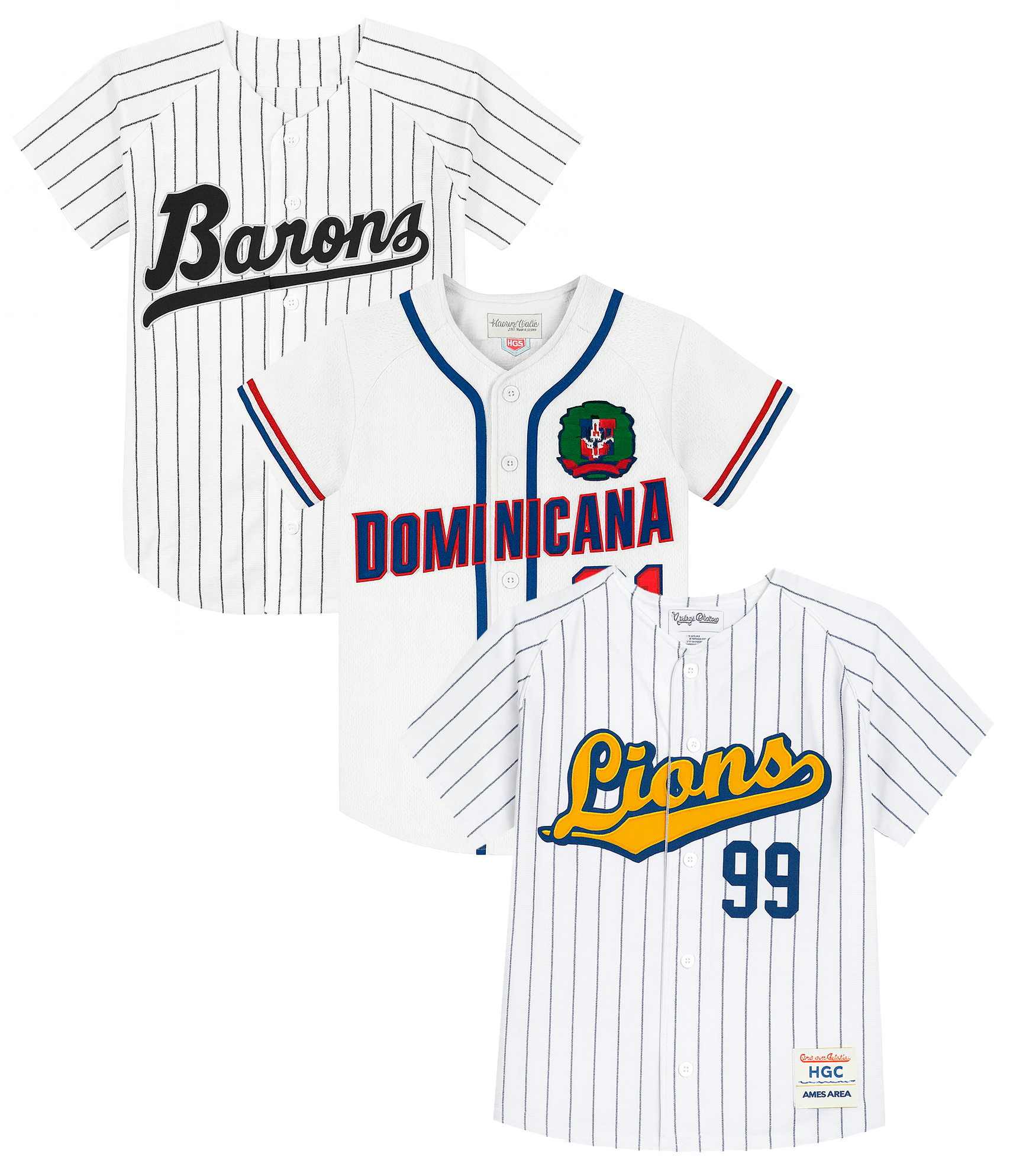 YOUTH HEADGEAR ASSORTED BASEBALL JERSEY ASST - HGC-YBAJ-PLYR