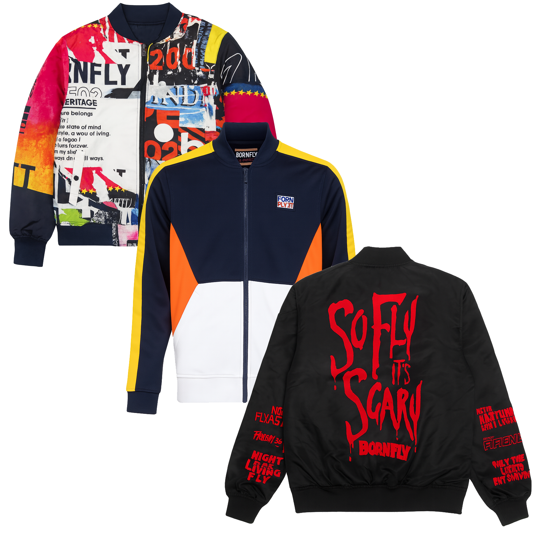BORN FLY ASSORTED TRACK JACKETS ASST - BFTRKJKTA