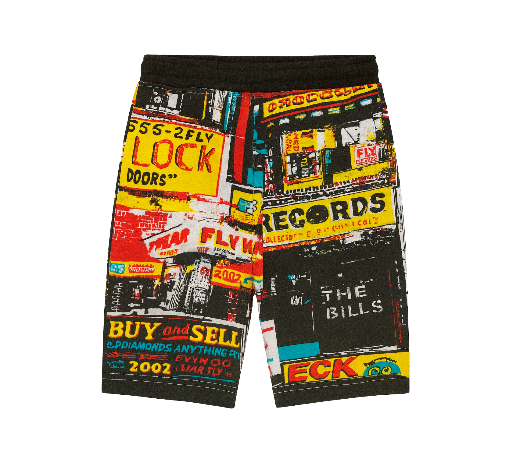 TODDLER BORN FLY SWEAT SHORTS BLACK - B02B2556