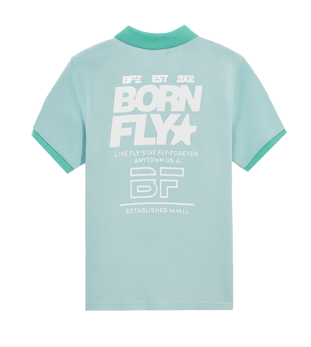 YOUTH BORN FLY S/S POLO SHIRT SKY BLUE - B04P2787