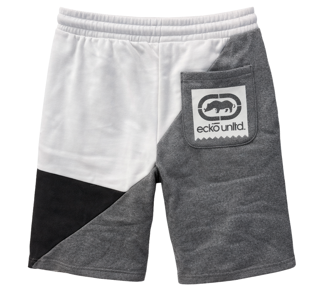 ECKO UNLTD FLEECE SWEAT SHORT GREY MARLED - EO14N396B