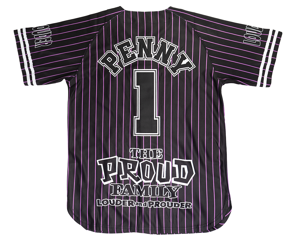 HEADGEAR PROUD FAMILY BASEBALL JERSEY BLACK - HGA007X-BAJ-15