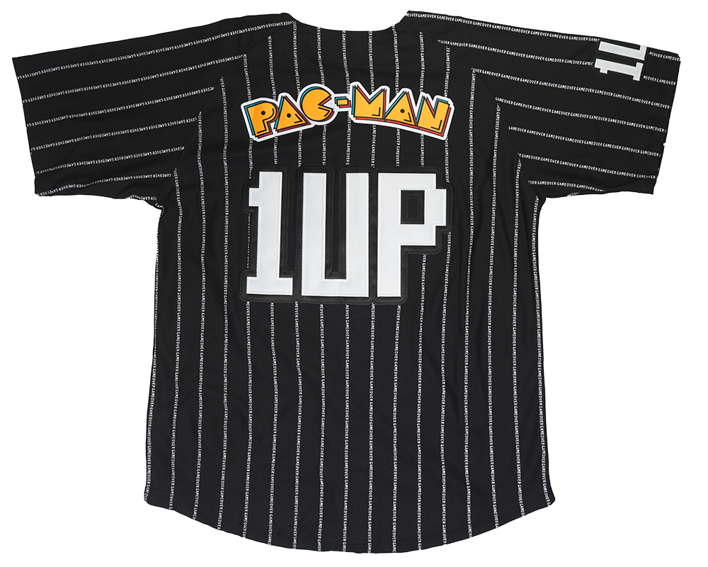 HEADGEAR PAC MAN BASEBALL JERSEY BLACK - HGC124-BAJ-01