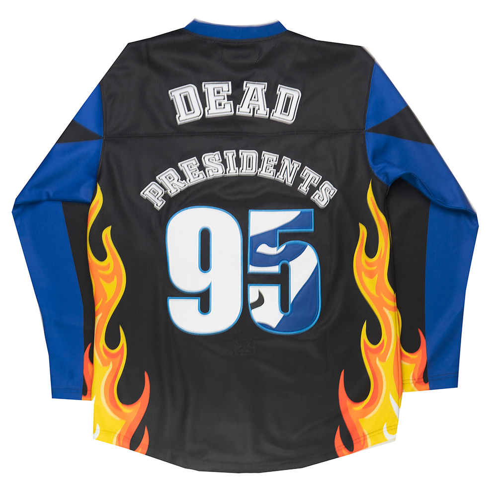 HEADGEAR DEAD PRESIDENTS HOCKEY JERSEY BLACK - HGC053-HKYJ-07