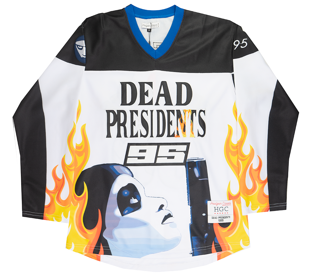 HEADGEAR DEAD PRESIDENTS HOCKEY JERSEY WHITE - HGC053-HKYJ-11