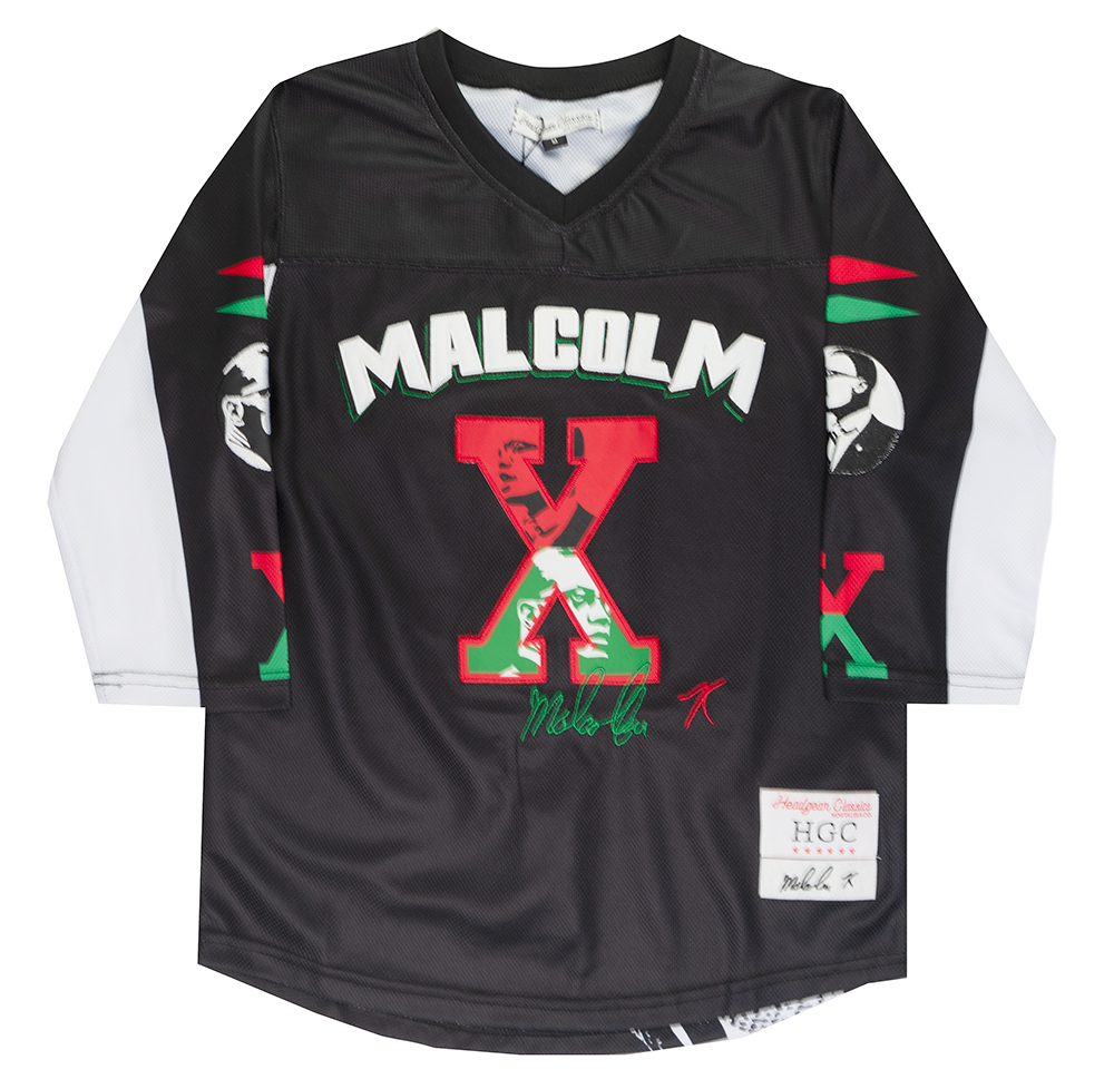 YOUTH HEADGEAR MALCOLM X HOCKEY JERSEY BLACK - HGC053-YHKY-03