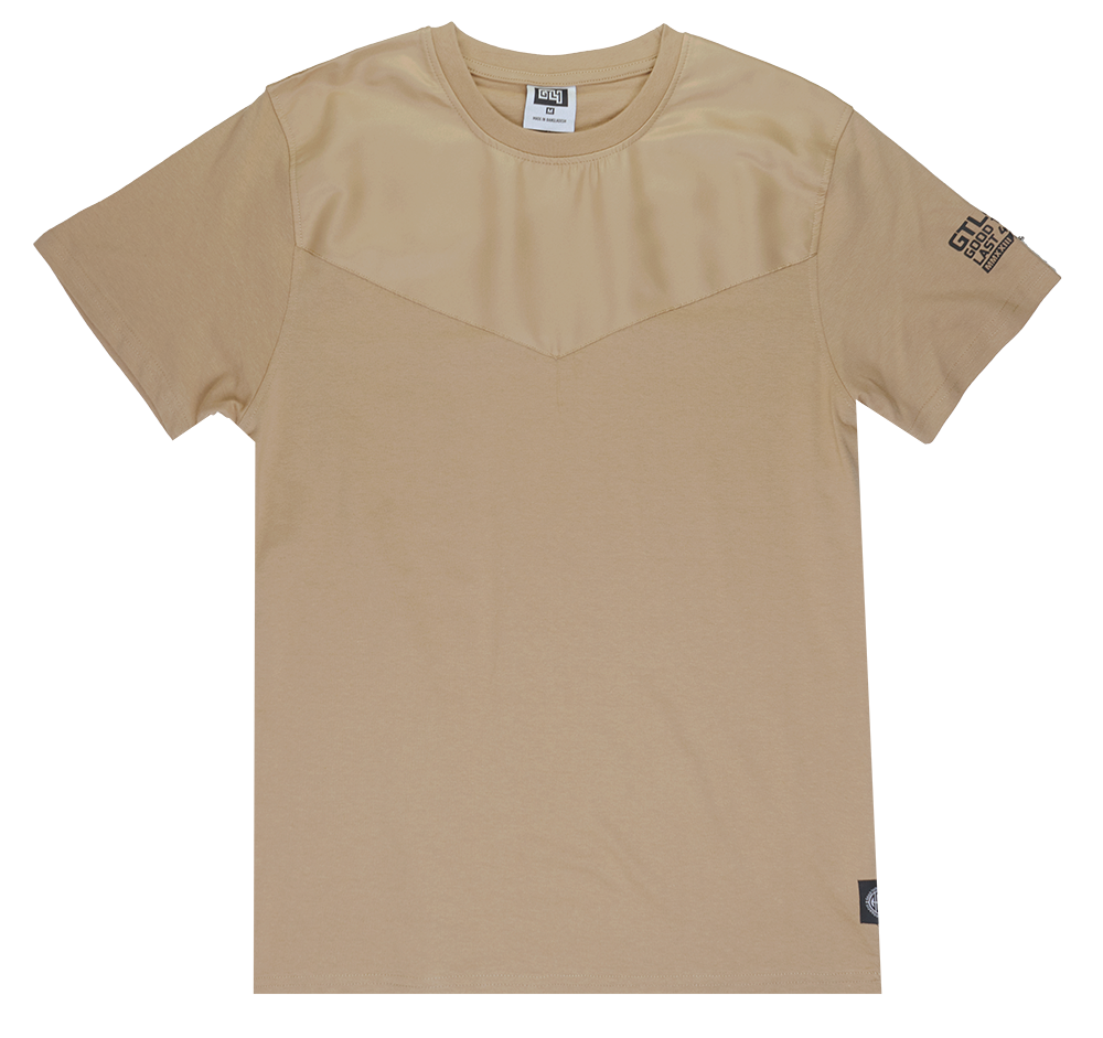 GTL4 PANEL T-SHIRT TAN - G241D-1308