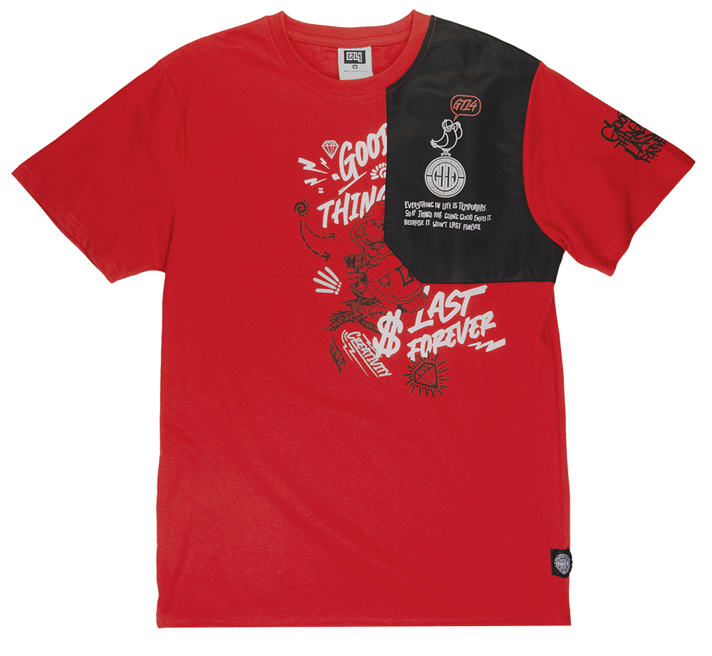 GTL4 GRAPHIC T-SHIRT RED - G241D-1307