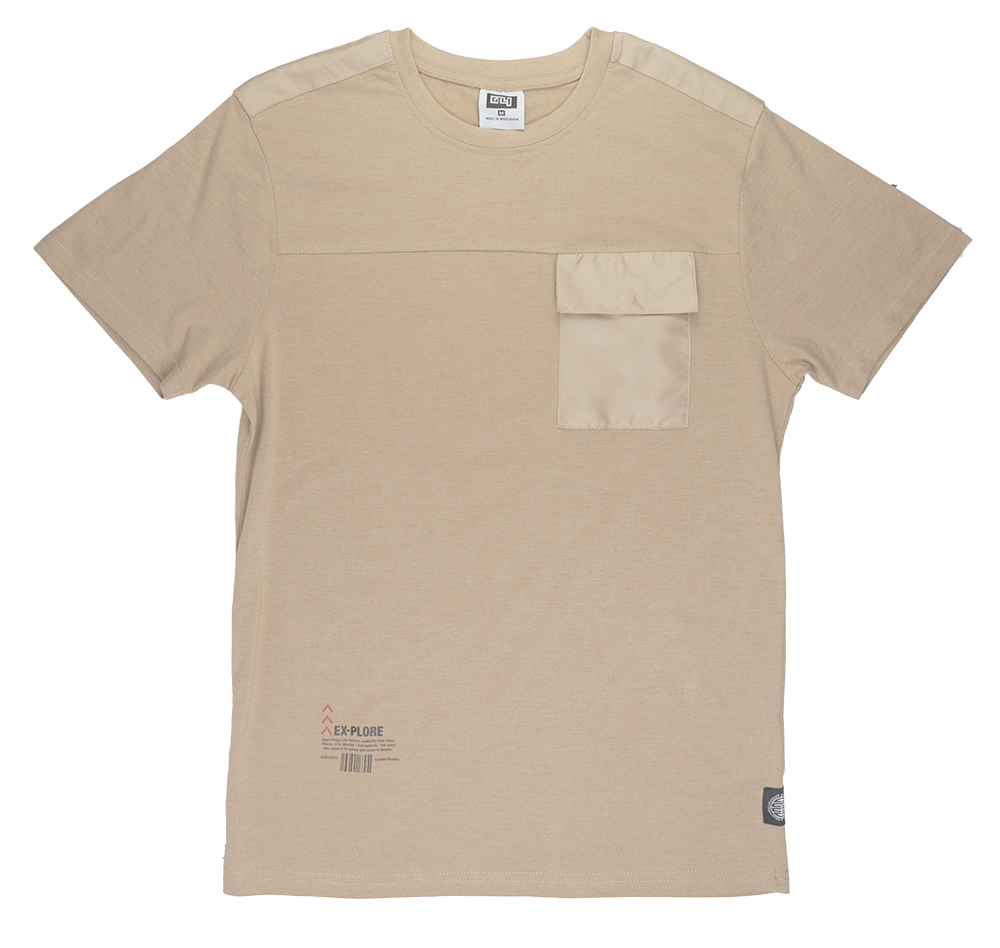 GTL4 POCKET T-SHIRT TAN - G241D-1305
