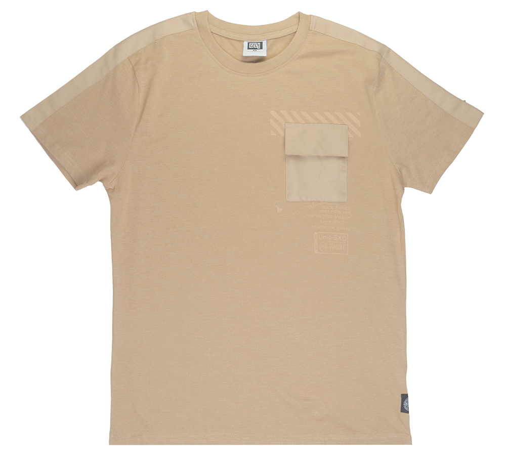 GTL4 POCKET T-SHIRT TAN - G231C-3100
