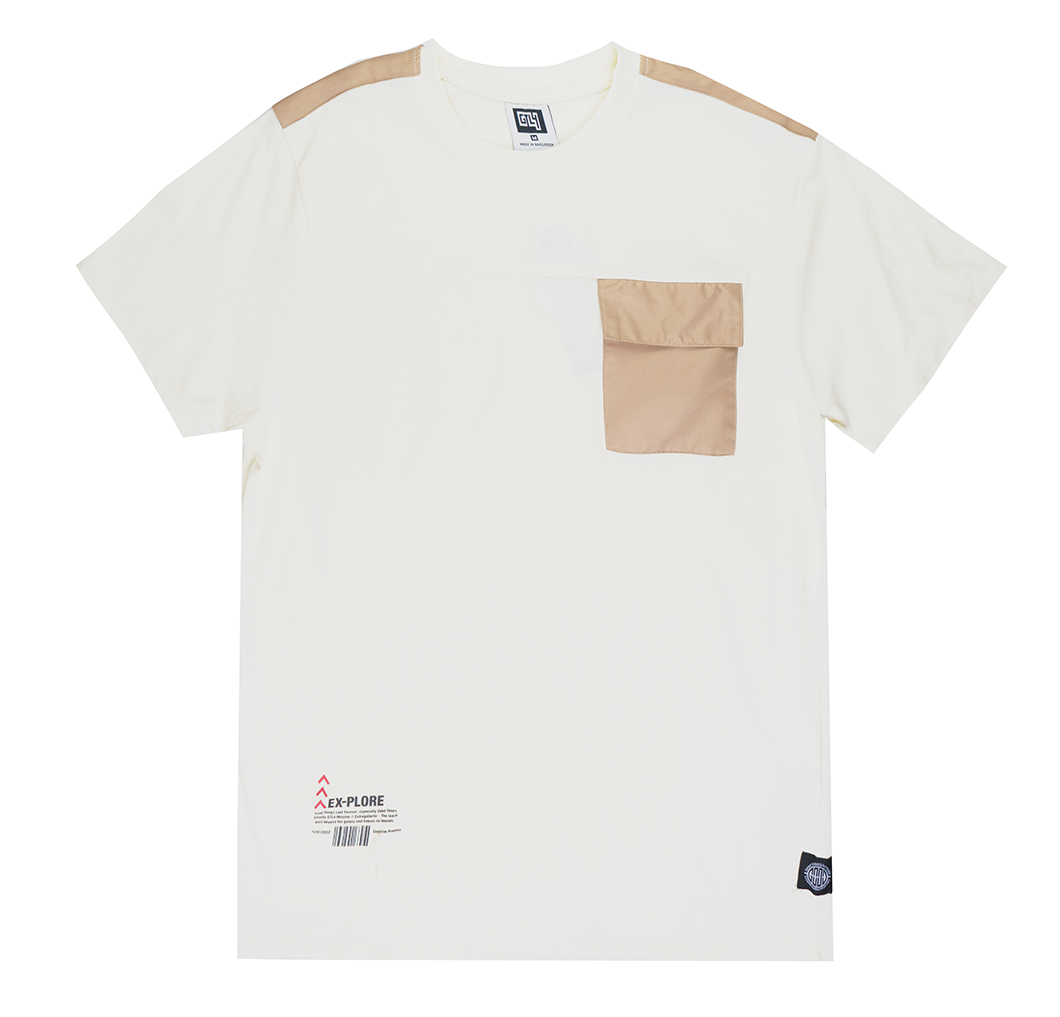 GTL4 POCKET T-SHIRT ECRU - G241D-1305