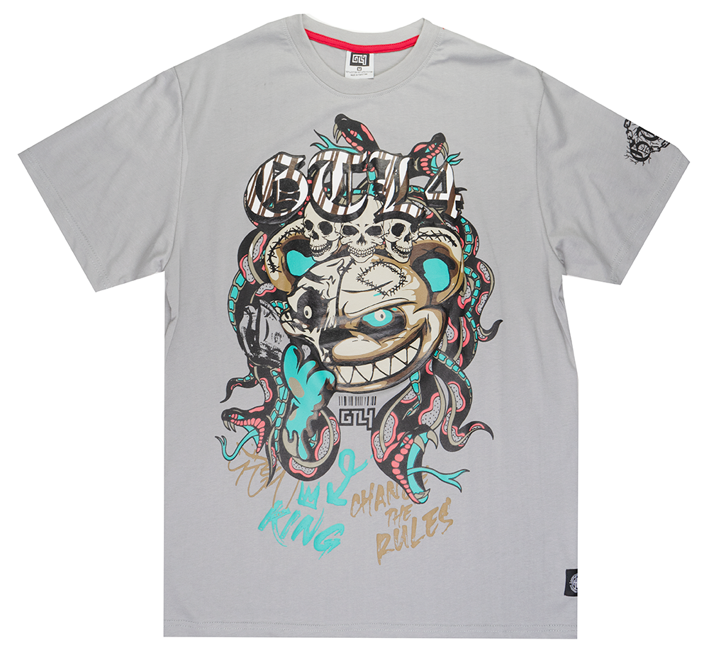 GTL4 GRAPHIC T-SHIRT GREY - G241A-1107