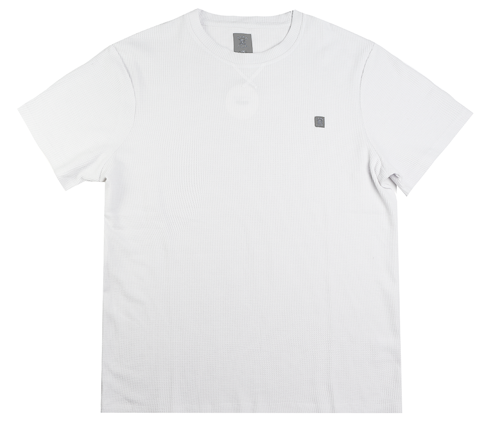 HARD LUCK T-SHIRT L. GREY(OFF WHITE) - WAFFLE TEE