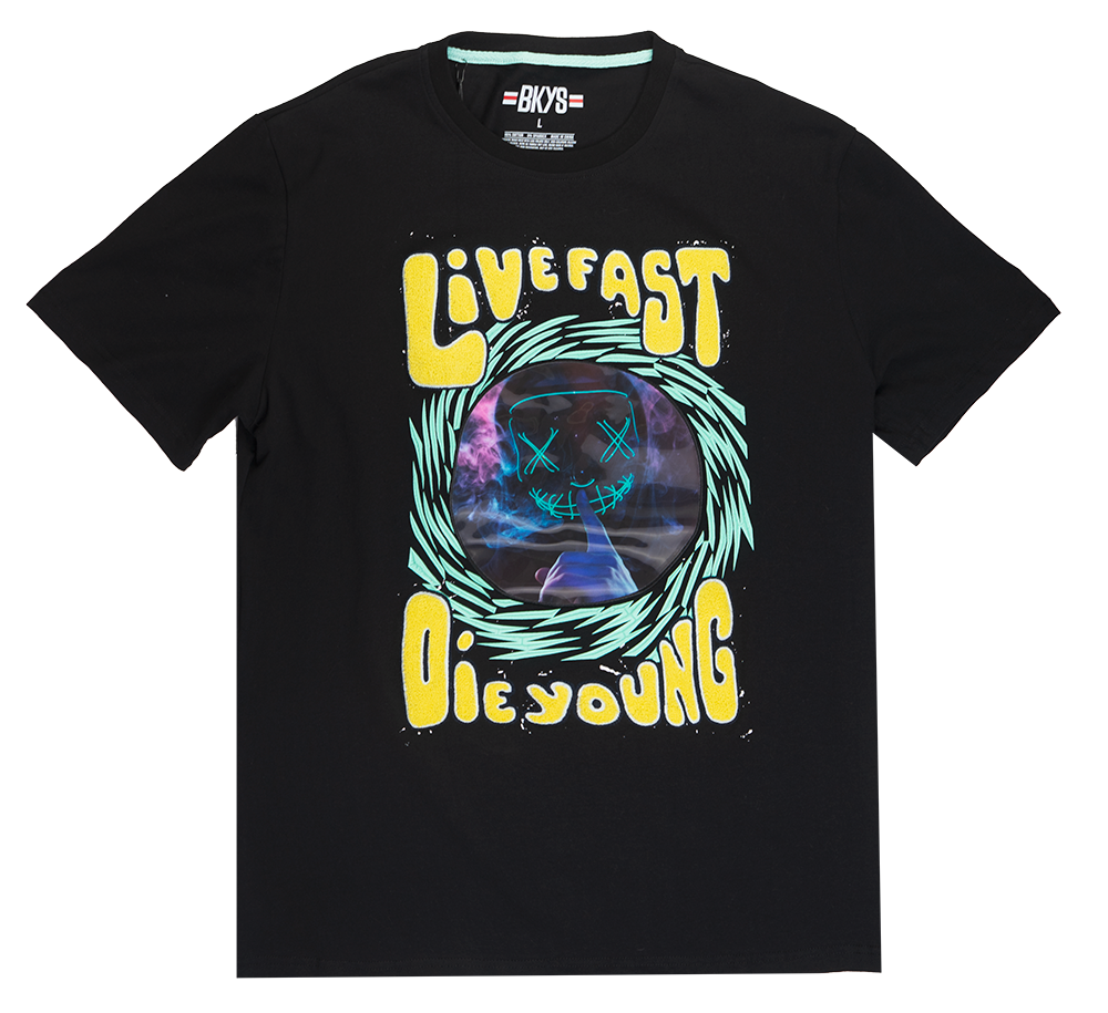 BKYS GRAPHIC T-SHIRT BLACK - T455