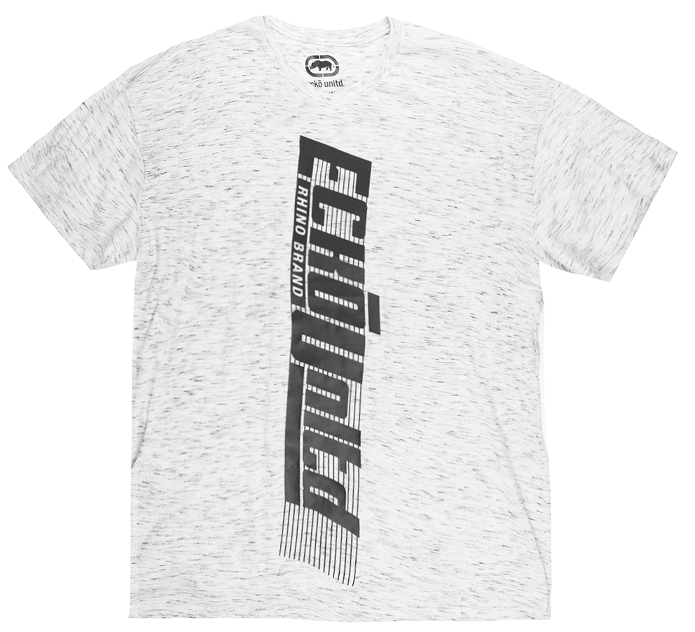 ECKO UNLTD LOGO T-SHIRT WHITE/SPACE DYE - EO12K873