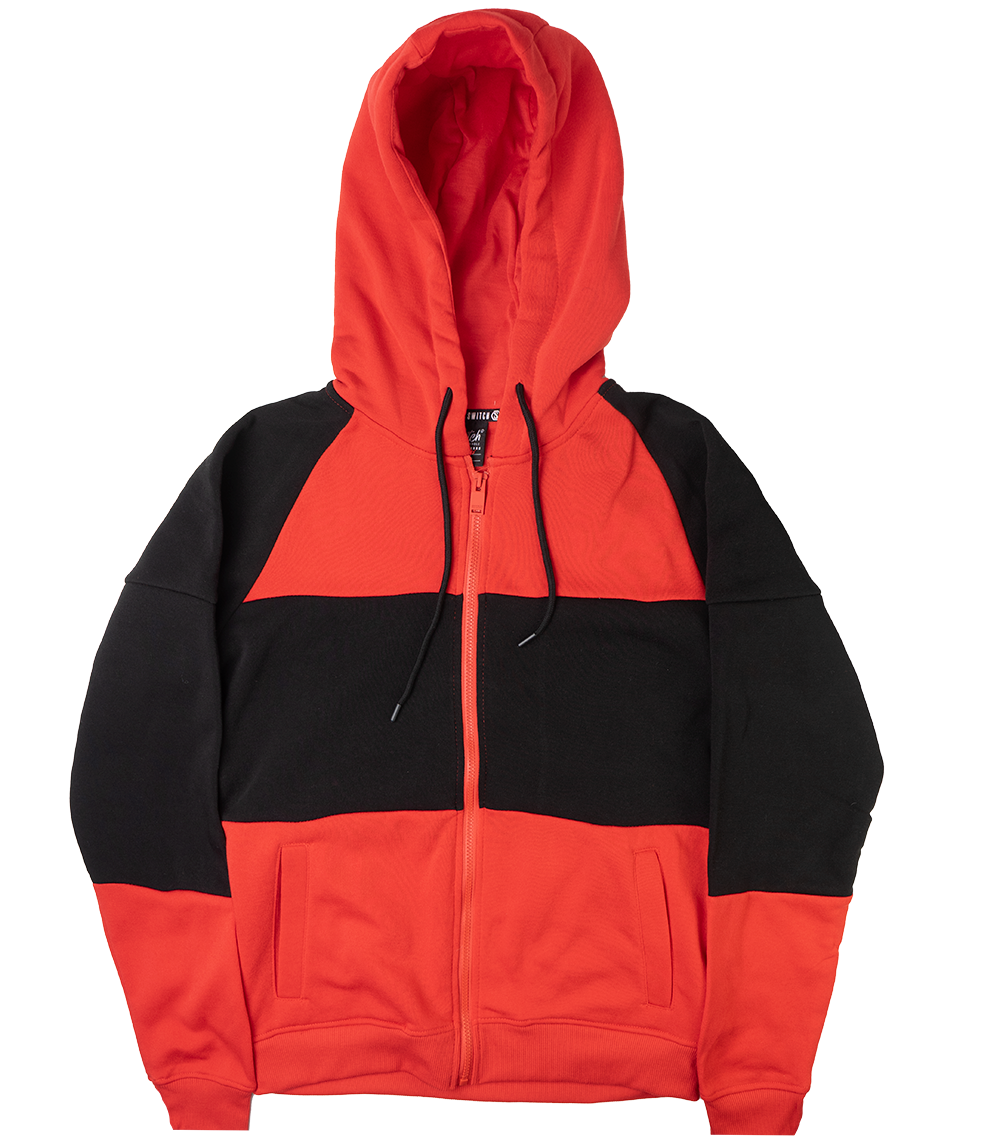 SWITCH ZIP UP HOODIE RED - SF3260