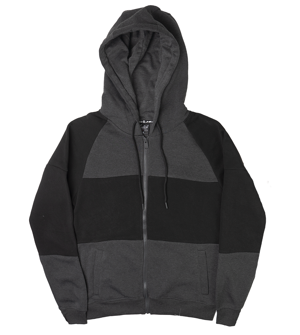SWITCH ZIP UP HOODIE CHARCOAL - SF3260