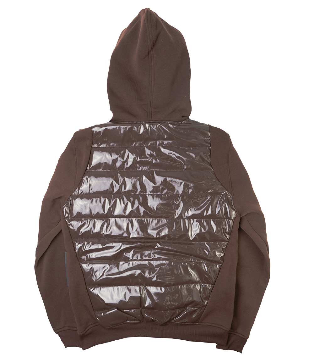 SWITCH ZIP UP HOODIE BROWN - SF3232