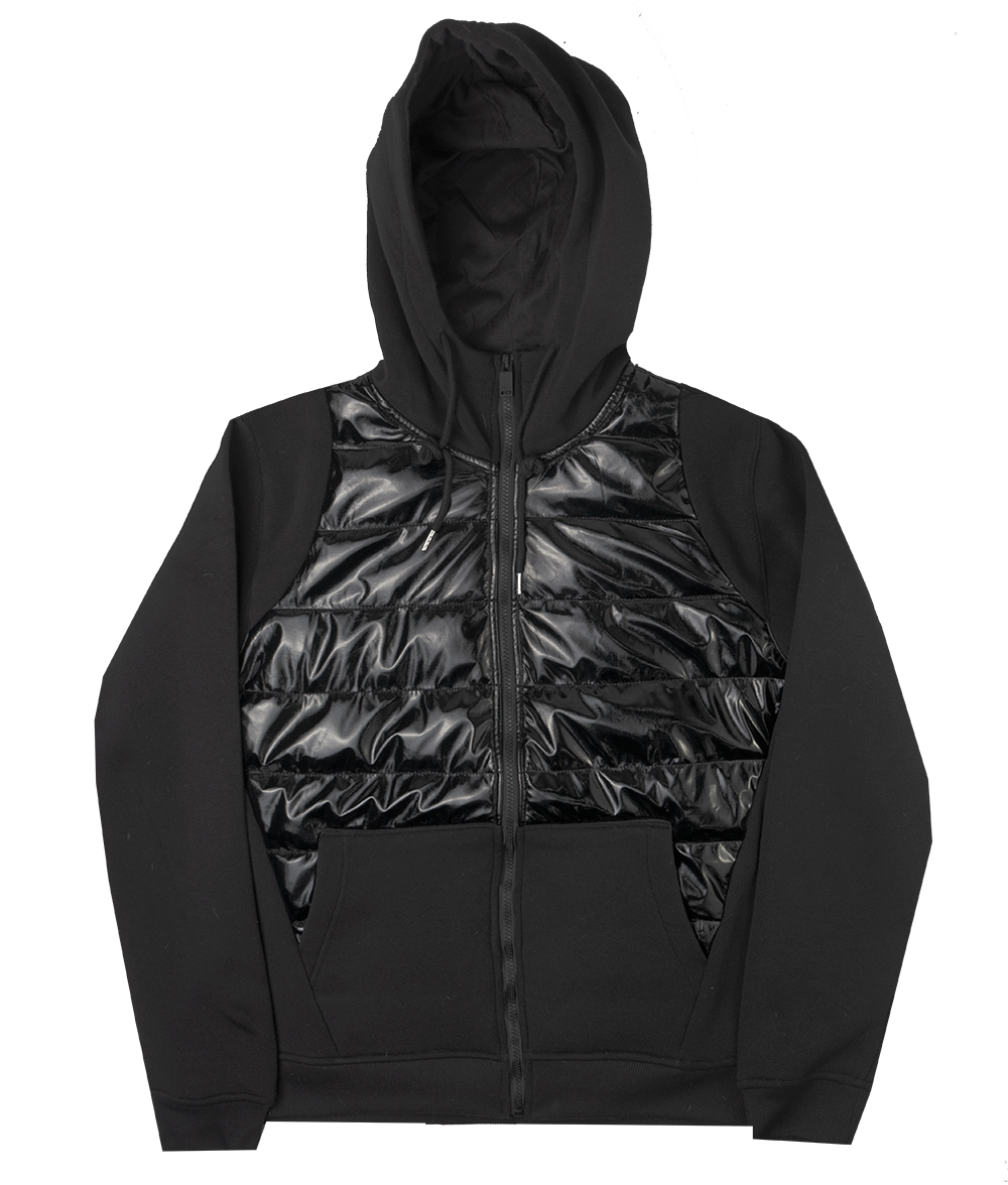 SWITCH ZIP UP HOODIE BLACK - SF3232