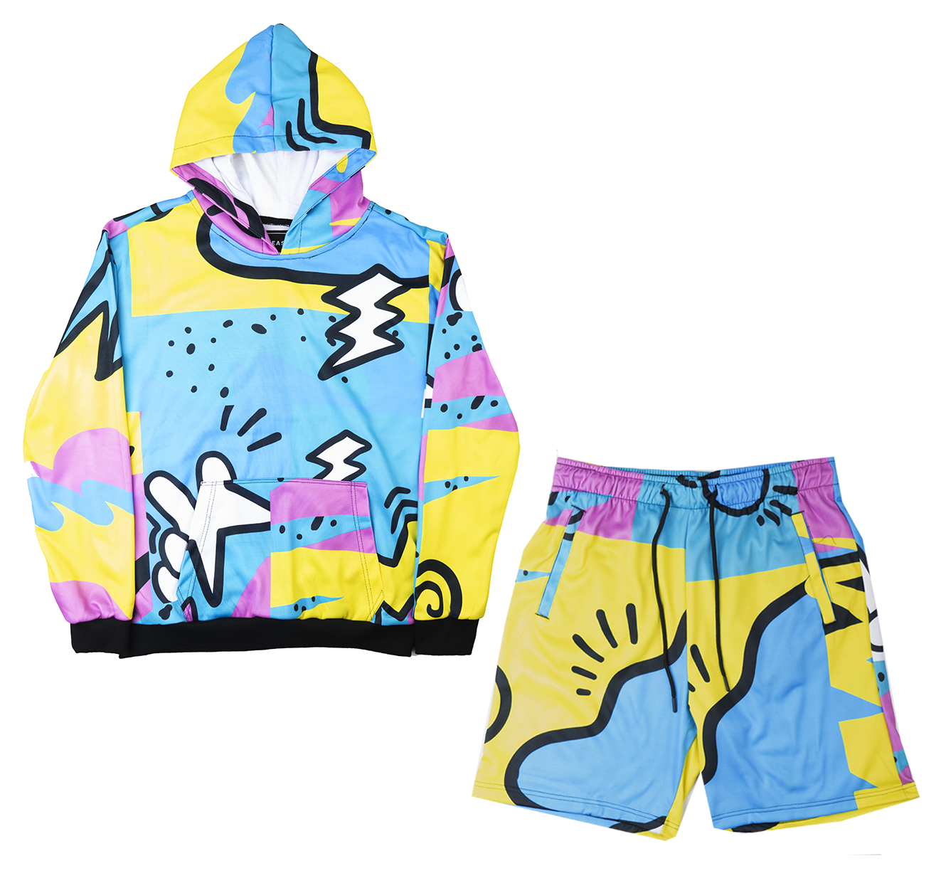 REASON HOODIE & SHORTS SET - C0-A05-SET