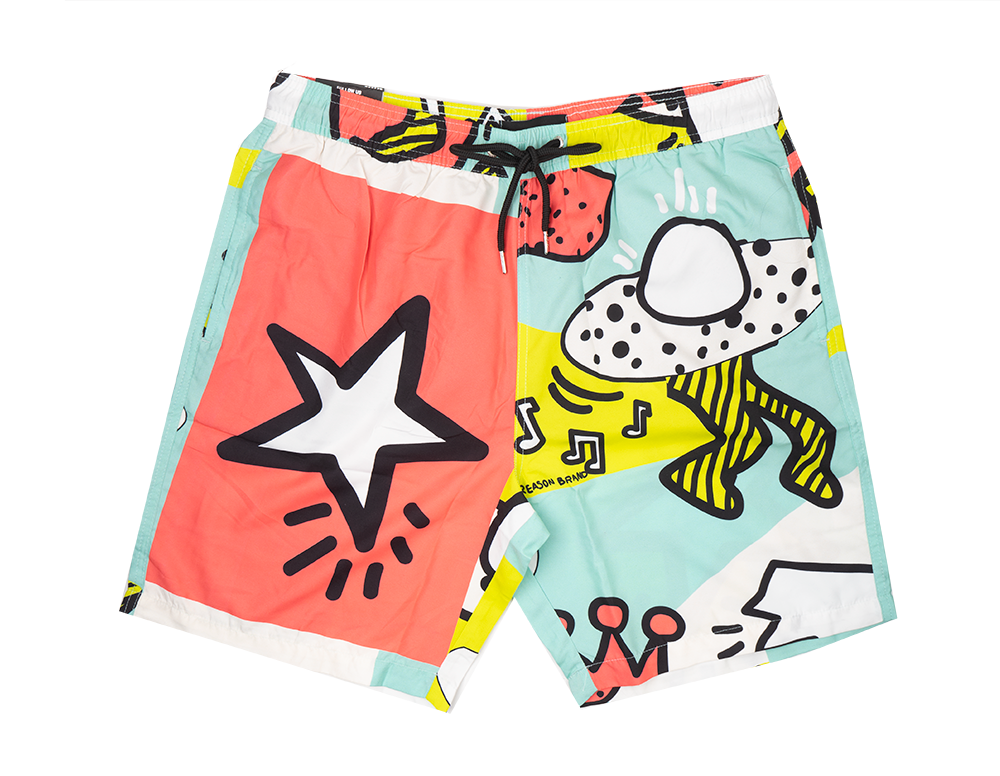 REASON GRAPHIC SWIM SHORTS MULTI - AZSW-032