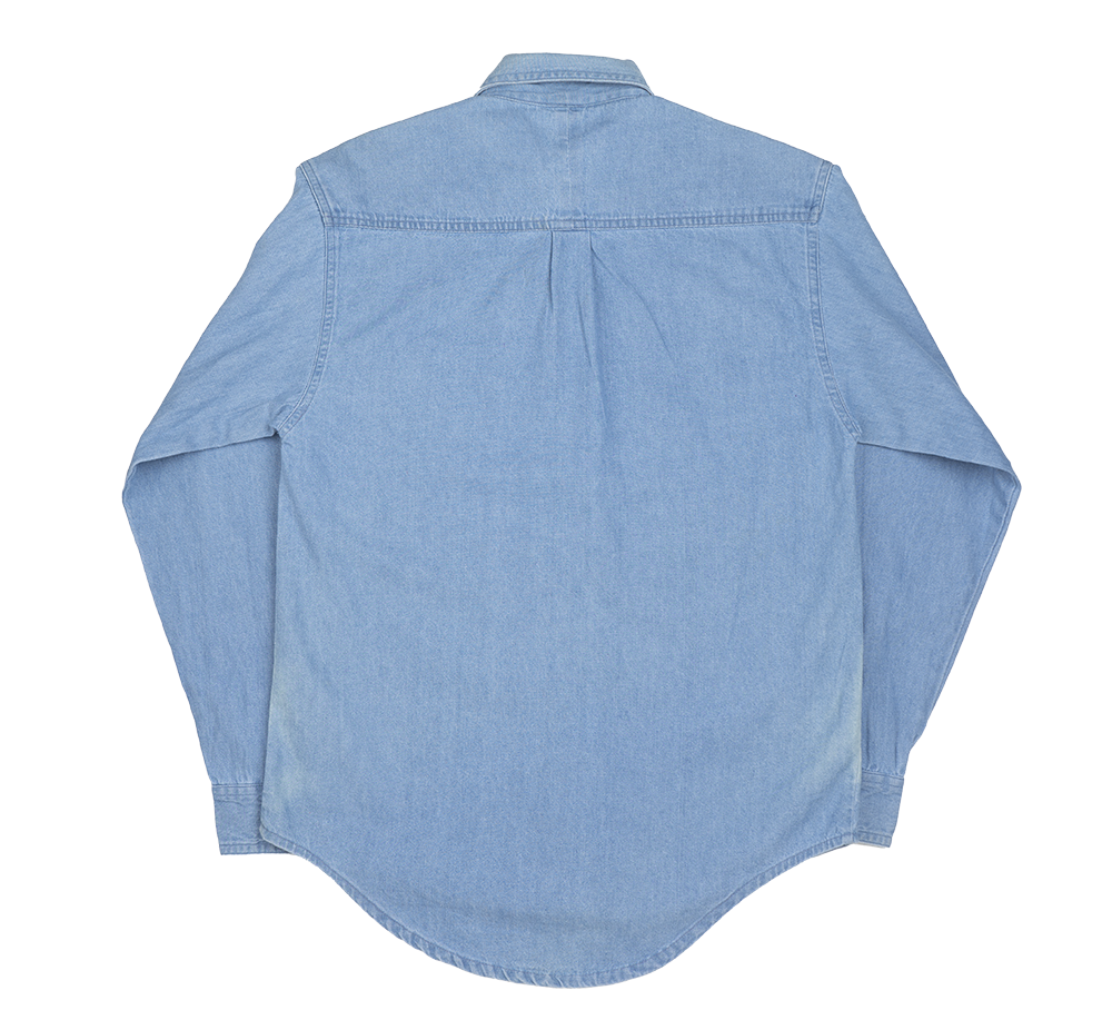 YOUTH WEST VIRGINIA MOUNTAINEERS L/S BUTTON DOWN INDIGO - SSDJKTWV