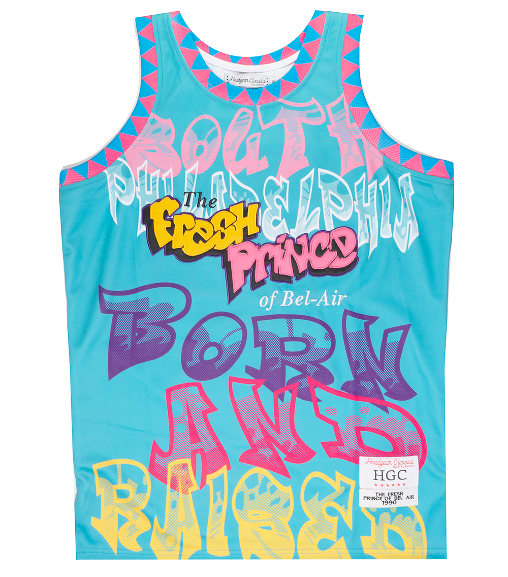 HEADGEAR ASSORTED FRESH PRINCE BASKETBALL JERSEY ASST - HGC-BBJ-FRP