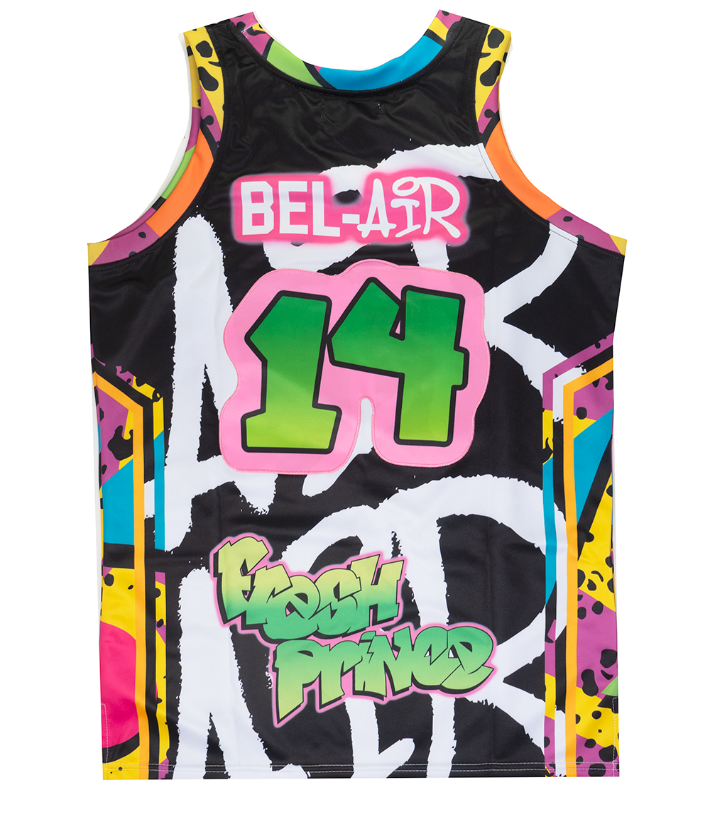 HEADGEAR ASSORTED FRESH PRINCE BASKETBALL JERSEY ASST - HGC-BBJ-FRP
