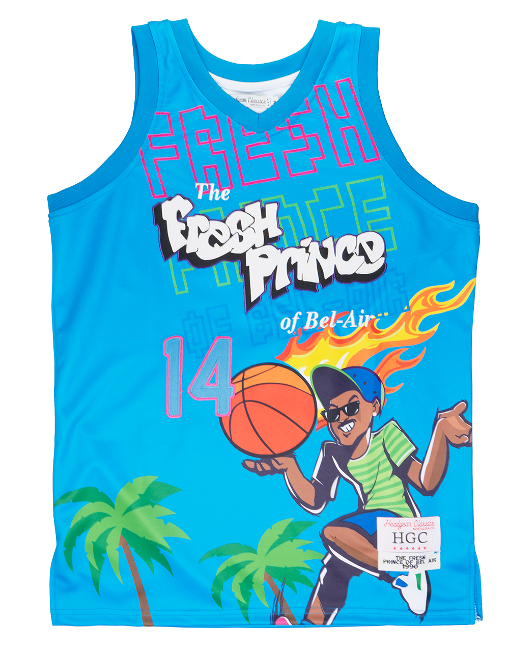 HEADGEAR ASSORTED FRESH PRINCE BASKETBALL JERSEY ASST - HGC-BBJ-FRP