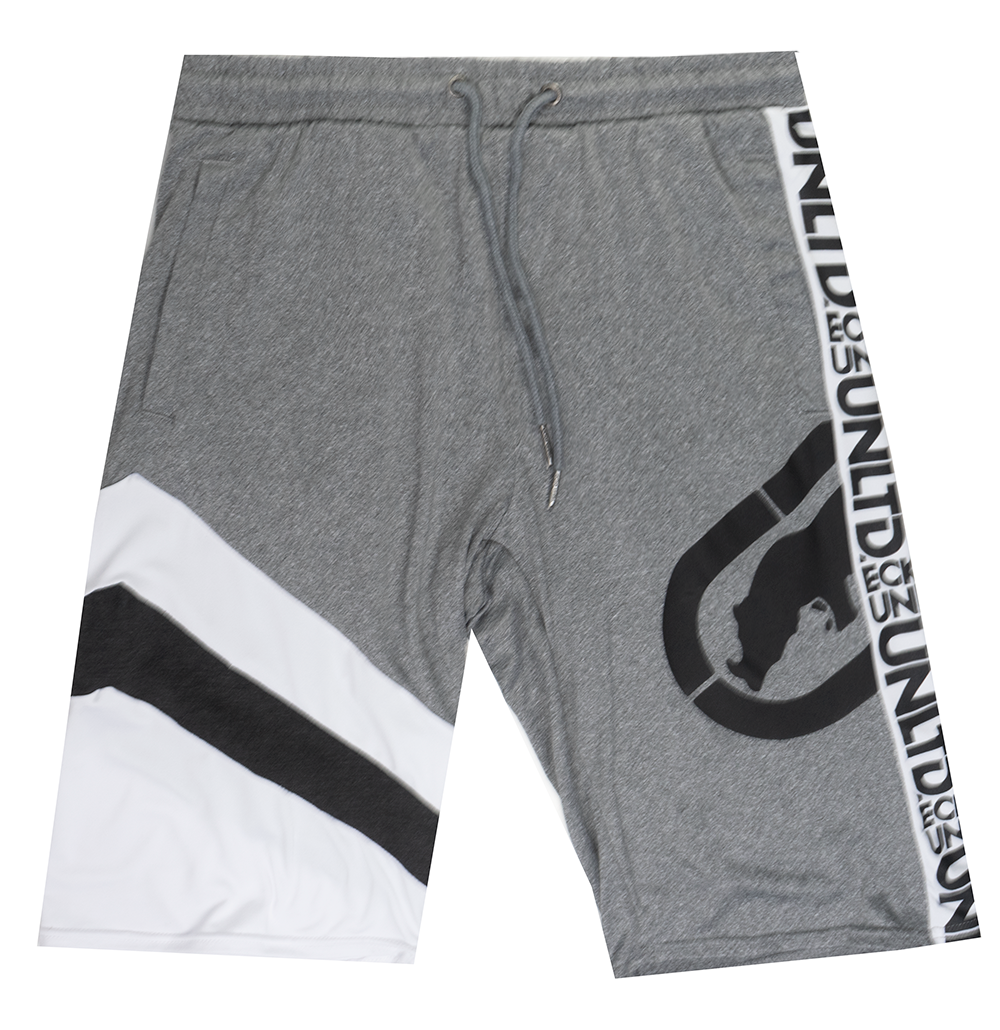 MARC ECKO SWEAT SHORTS GREY MARLED - EO12N187T