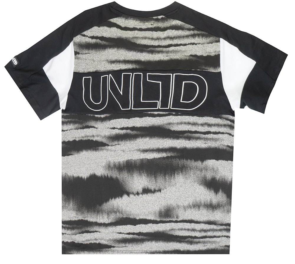ECKO UNLTD LOGO T-SHIRT BLACK TIE DYE SKIES - EO12K925