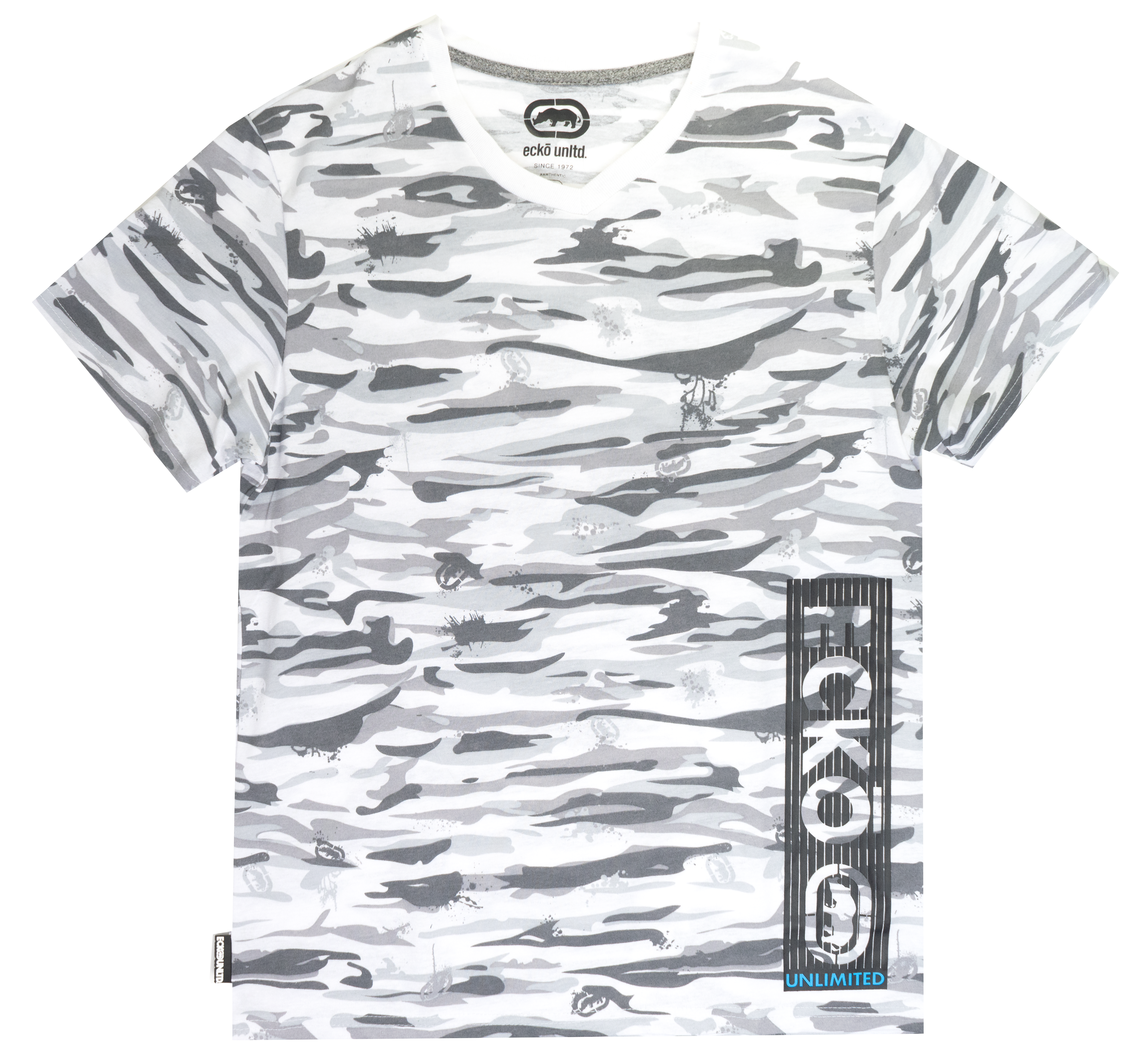 ECKO UNLTD LOGO T-SHIRT WHITE CAMO - EO31K792