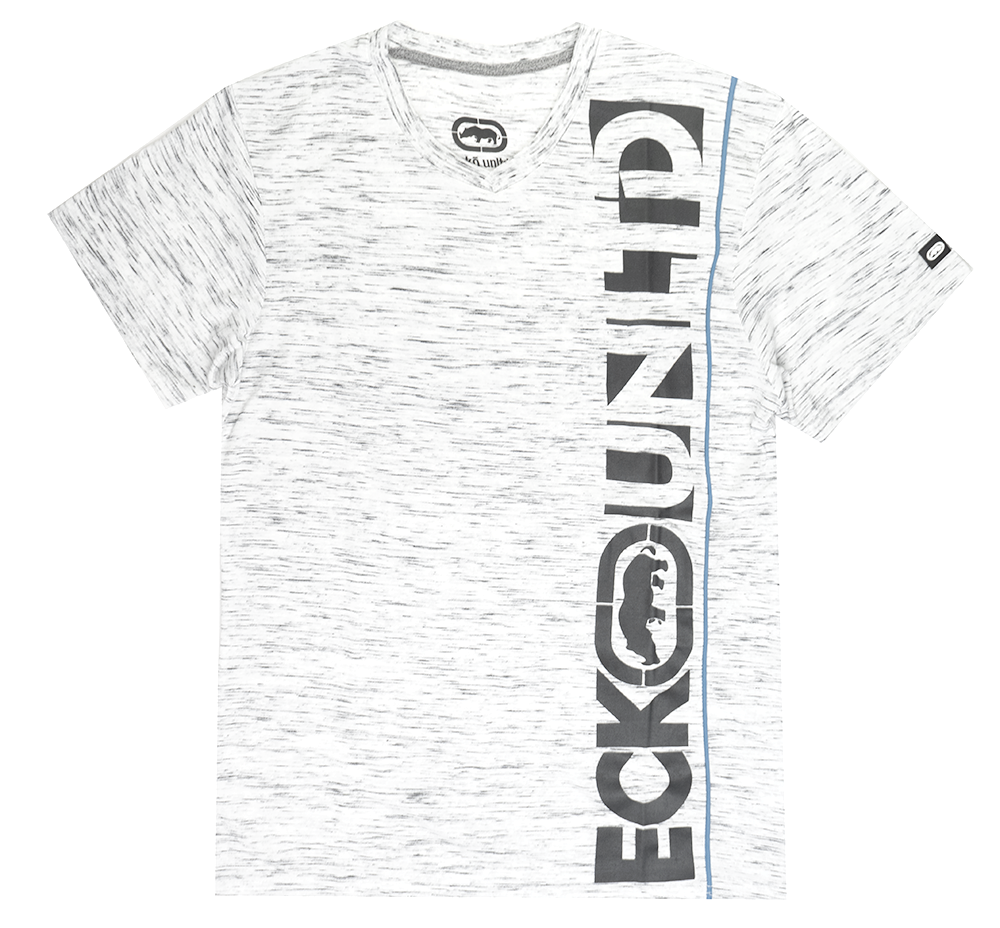 ECKO UNLTD LOGO T-SHIRT WHITE SPACEDYE - EO31K752