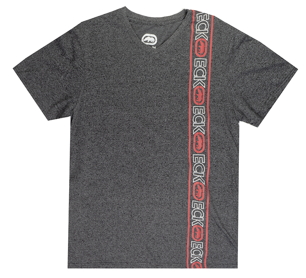 ECKO UNLTD LOGO T-SHIRT BLACK MARLED - EO12K861B