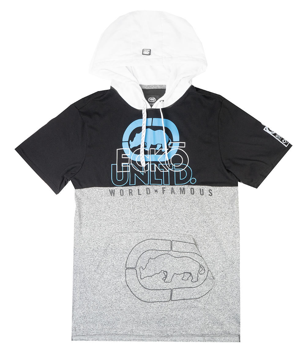 ECKO UNLTD LOGO T-SHIRT GREY MARLED - EO12K897
